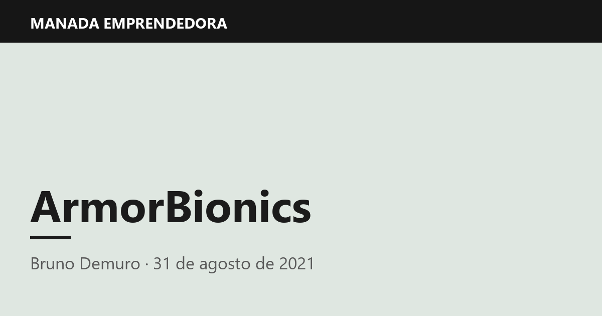 ArmorBionics, Bruno Demuro