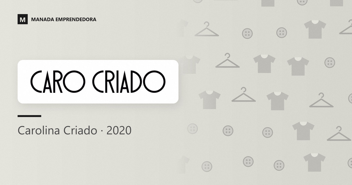 Logo de Caro Criado y nombre de Carolina Criado, su fundadora, entrevistada en Manada Emprendedora en 2020