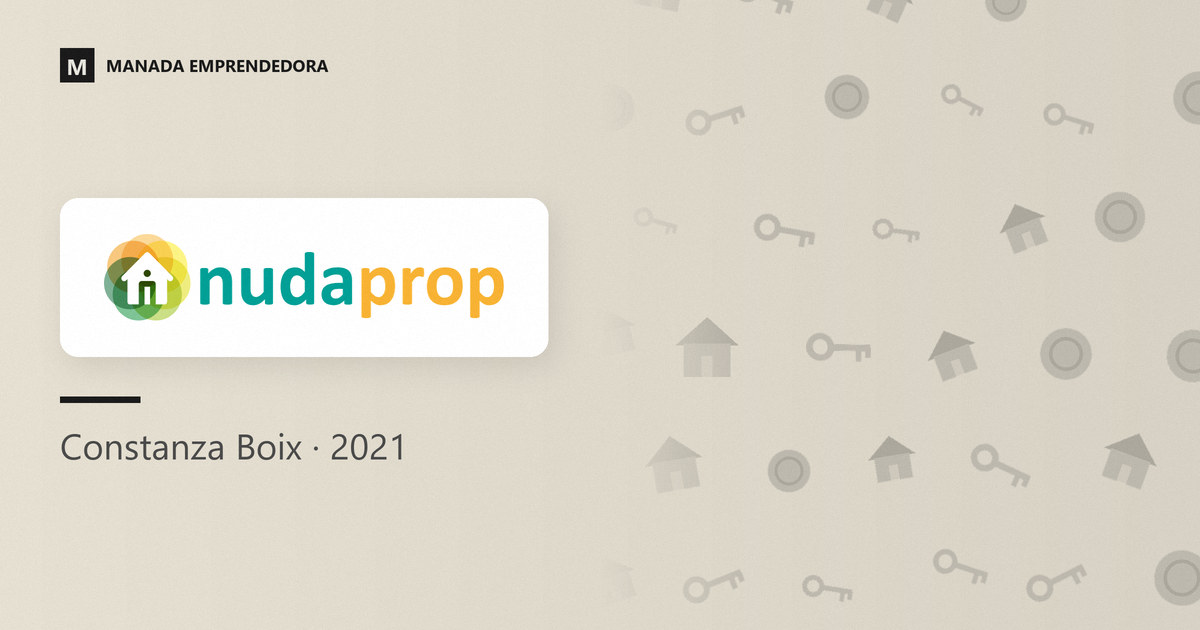 Logo de NudaProp y nombre de Constanza Boix, su cofundadora, entrevistada en Manada Emprendedora en 2021